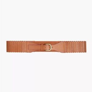 Lane Bryant Faux Leather Stretch Accordion Belt NWT